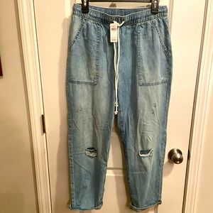 Aerie Distressed Jegging Joggers